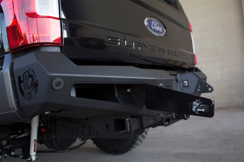 Addictive Desert Designs 17-22 Ford F-250 HoneyBadger Rear Bumper w/ Backup Sensor Cutouts