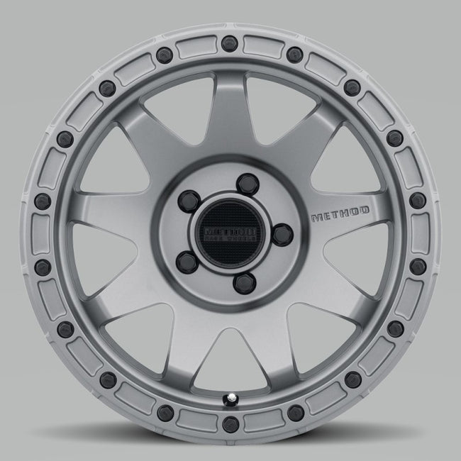 Method MR317 17x8.5 0mm Offset 5x150 110.5mm CB Matte Titanium Wheel