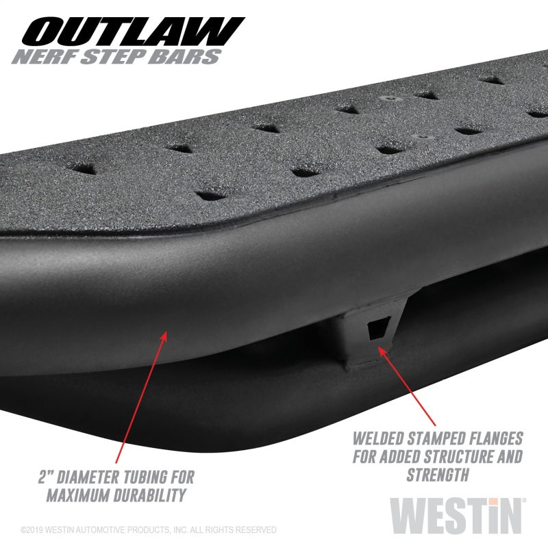 Westin 15-19 Ford F-150 SuperCrew / 17-24 Ford F-250/350 Crew Cab Outlaw Nerf Step Bars