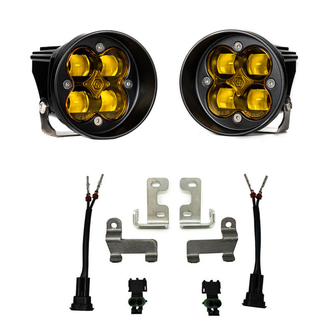 Baja Designs 2012-2023 Toyota Tacoma, 2010-2024 4Runner, 2014-2021 Tundra Squadron R-SAE Fog Pocket Kit Amber