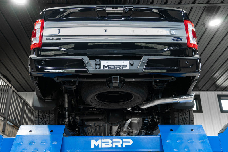MBRP 2021+ Ford F-150 Powerboost Hybrid 3" Single Side Exit - T304 Stainless