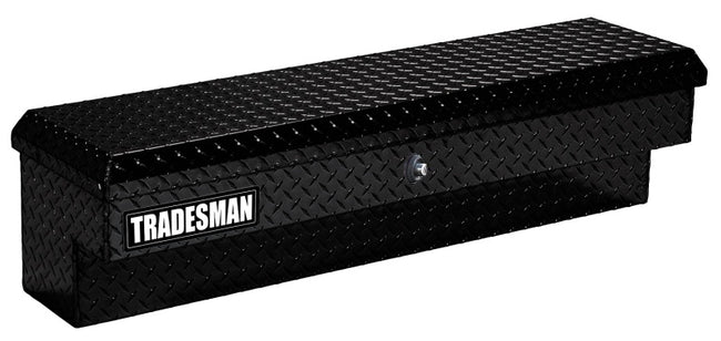 Tradesman Aluminum Side Bin Truck Tool Box w/Push Button (60in.) - Black