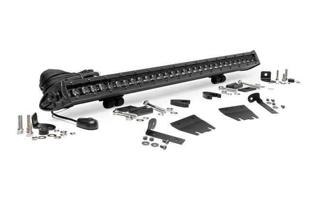 Rough Country Jeep 30 Inch LED Hood Kit 18-23 Wrangler JL, 20-23 Gladiator JT Black-Series