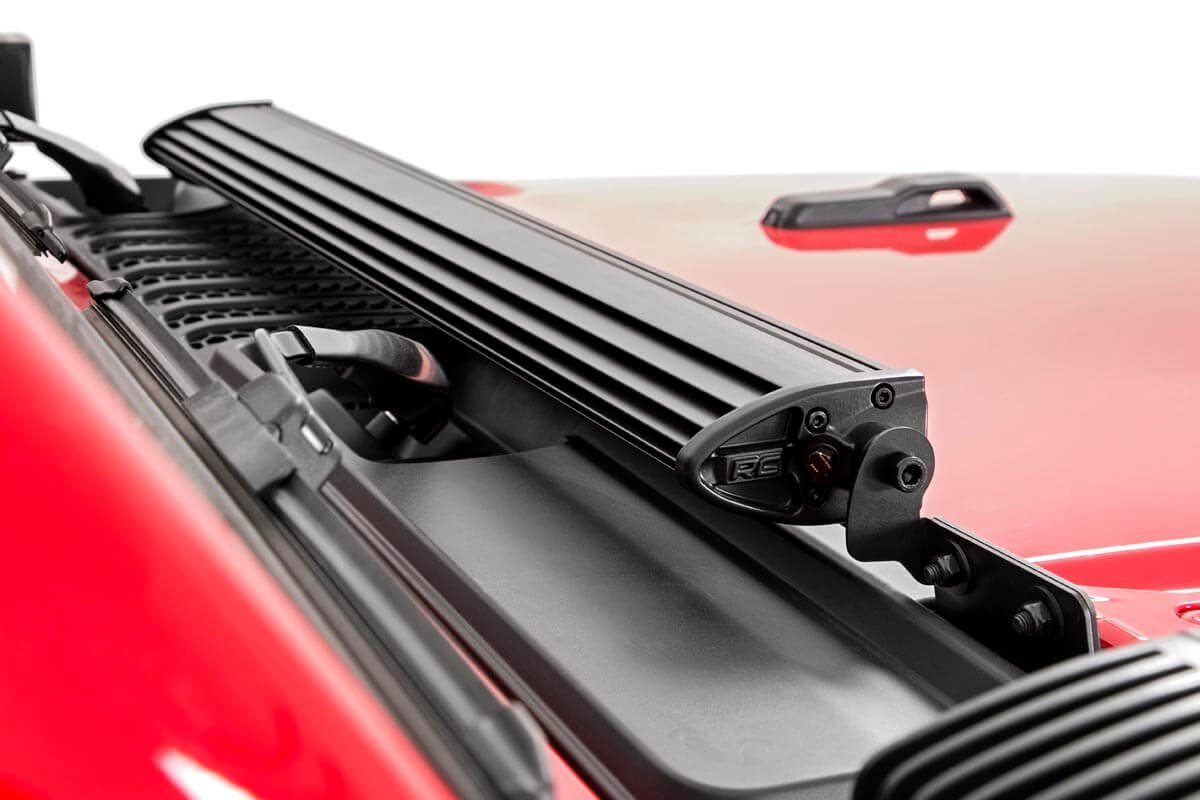 Rough Country Jeep 30 Inch LED Hood Kit 18-23 Wrangler JL, 20-23 Gladiator JT Black-Series