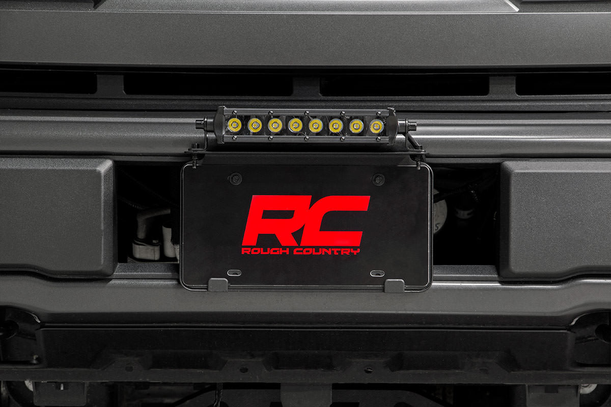 Rough Country Universal 8 Inch LED License Plate Kit Black Series
