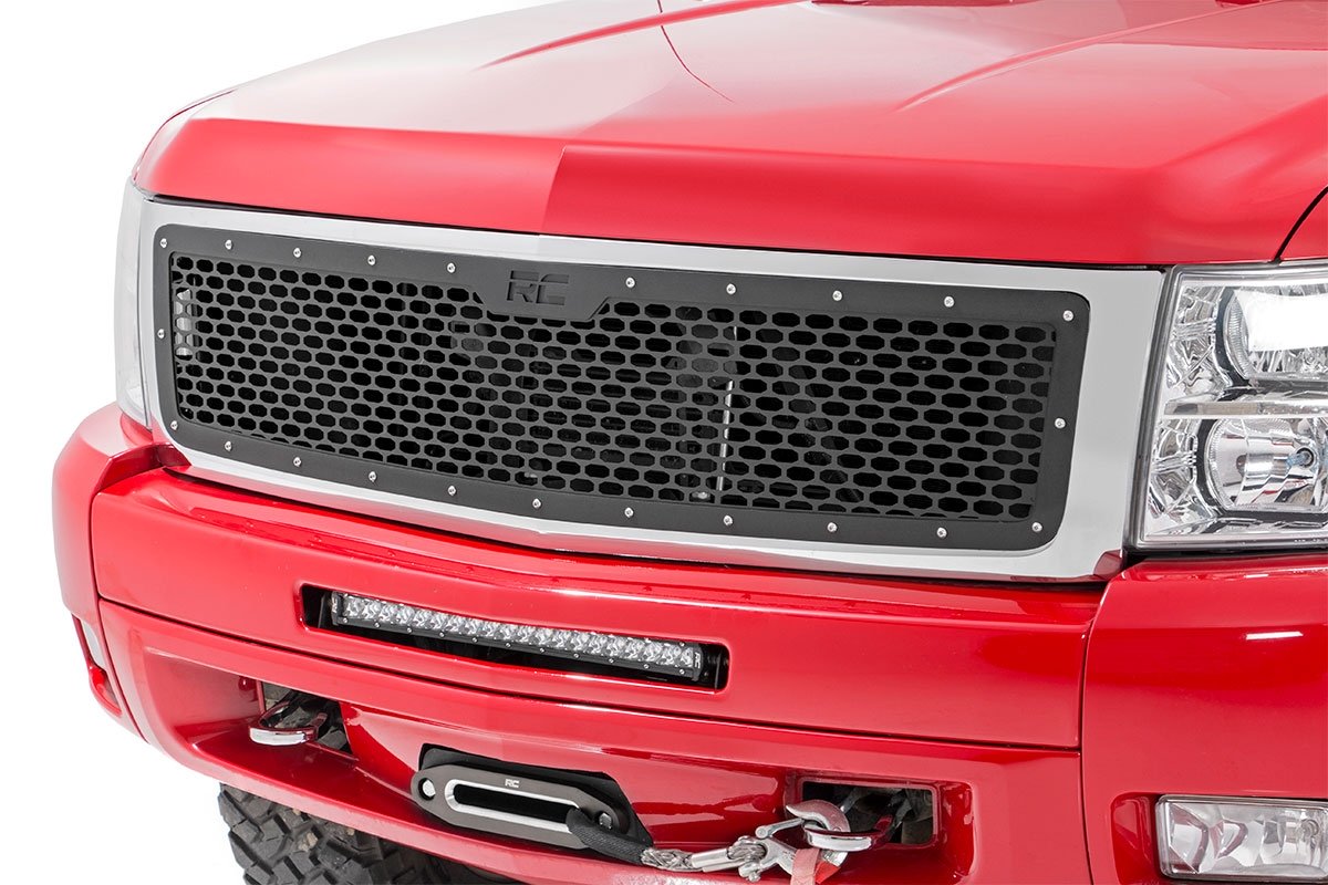 Rough Country Chevrolet Mesh Grille 07-13 Silverado 1500