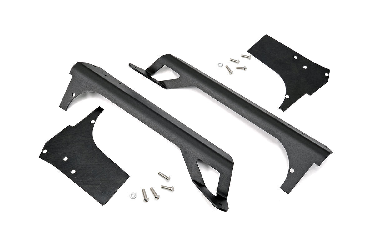 Rough Country Jeep 50 Inch Straight LED Light Bar Upper Windshield Mounts 97-06 TJ