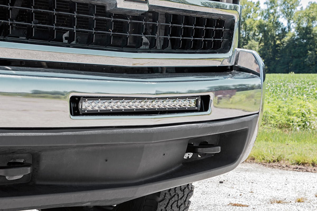 Rough Country Chevrolet 20 Inch Single Row LED Bumper Mount 07-13 Silverado 1500