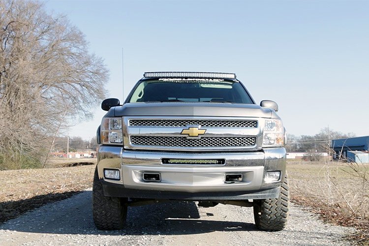 Rough Country Chevrolet 20 Inch Single Row LED Bumper Mount 07-13 Silverado 1500