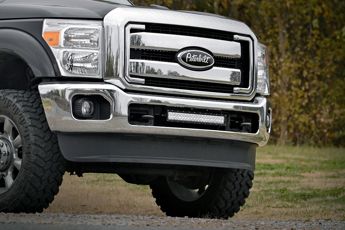 Rough Country Ford 20 Inch LED Light Bar Hidden Bumper Mount 11-16 Super Duty