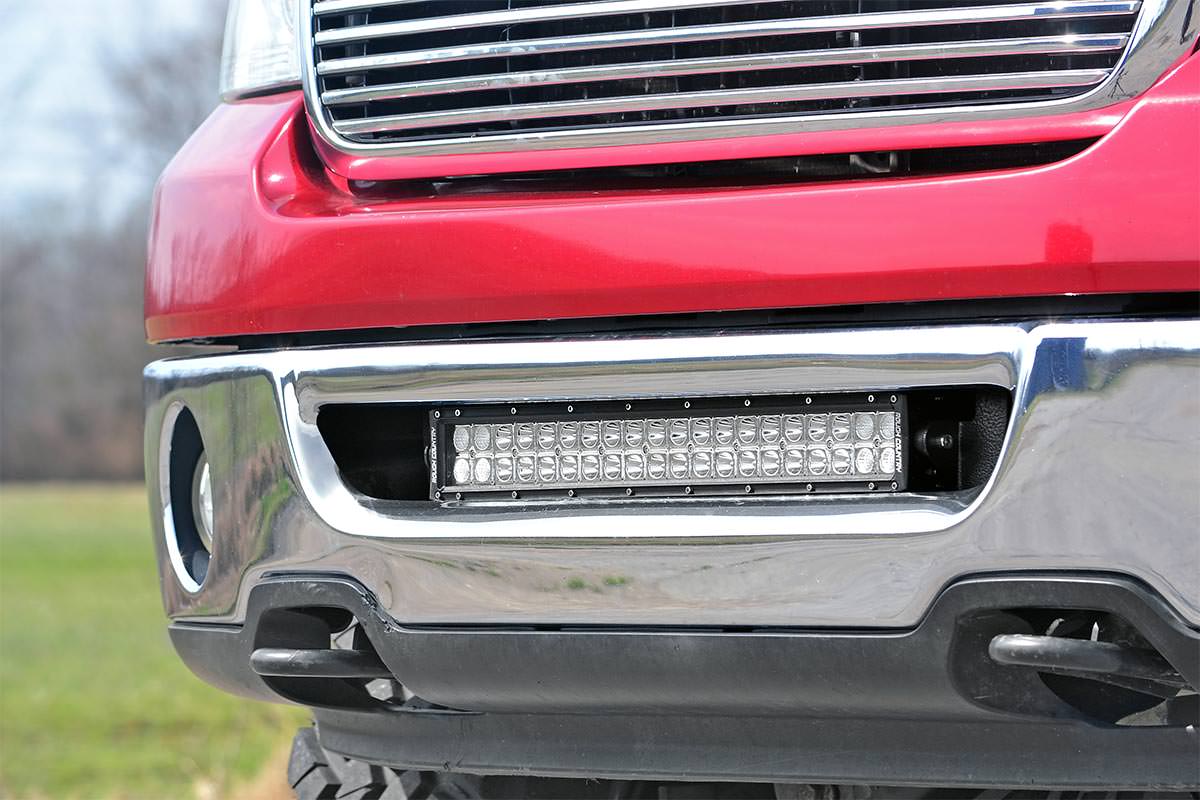 Rough Country Ford 20 Inch LED Light Bar Hidden Bumper Mounts 06-08 F-150