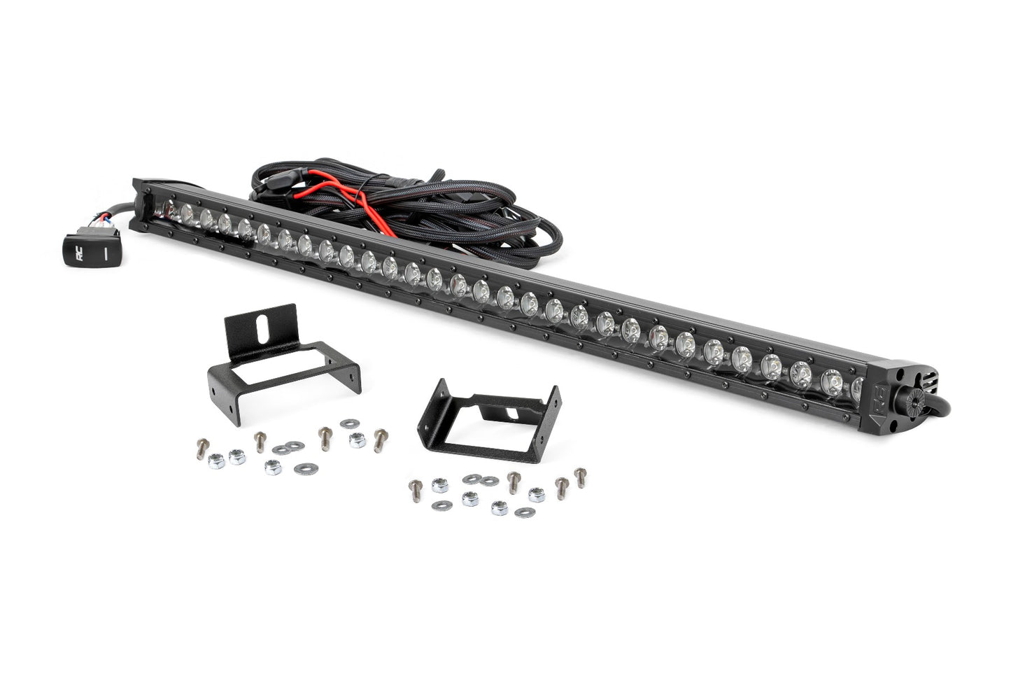 Rough Country Ford Super Duty 30-inch Black Series Cree LED Grille Kit w/Cool White DRL (Single)