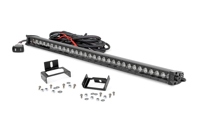 Rough Country Ford Super Duty 30-inch Black Series Cree LED Grille Kit w/Cool White DRL (Single)