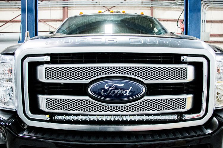 Rough Country Ford Super Duty 30-inch Black Series Cree LED Grille Kit w/Cool White DRL (Single)