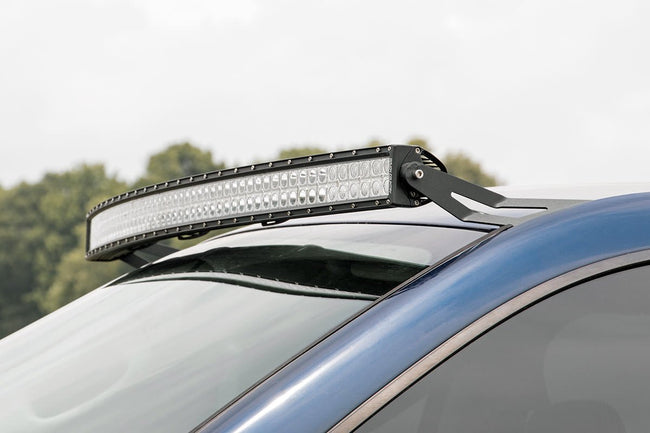 Rough Country Dodge 54 Inch Curved LED Light Bar Upper Windshield Mounts 02-08 RAM 1500