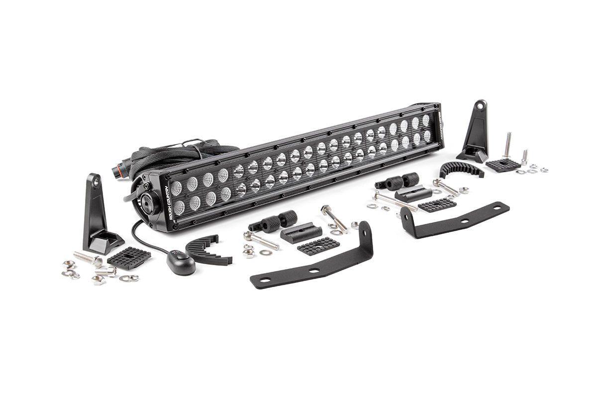 Rough Country Nissan 20 Inch LED Bumper Kit Black Series 16-20 Titan XD