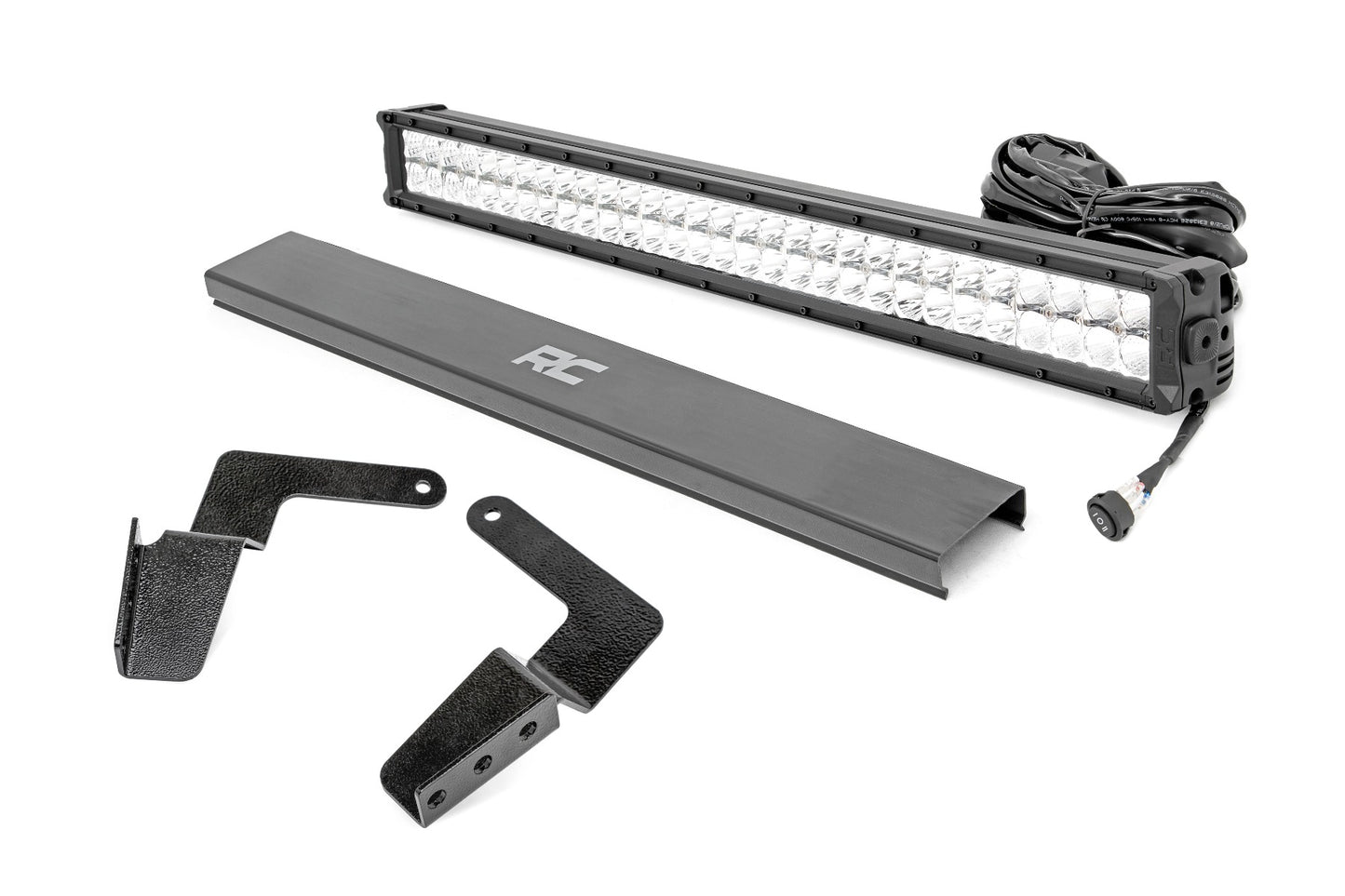 Rough Country Toyota 30 Inch LED Bumper Kit Chrome Series w/ Cool White DRL (07-14 FJ Cruiser)