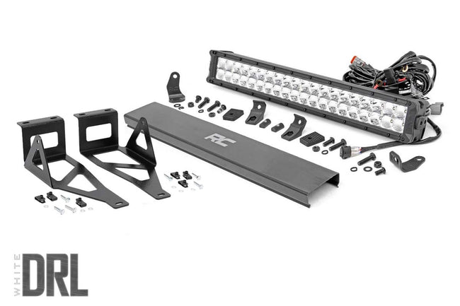 Rough Country Ford 20 Inch LED Bumper Kit Chrome Series w/White DRL 05-07 F-250/350