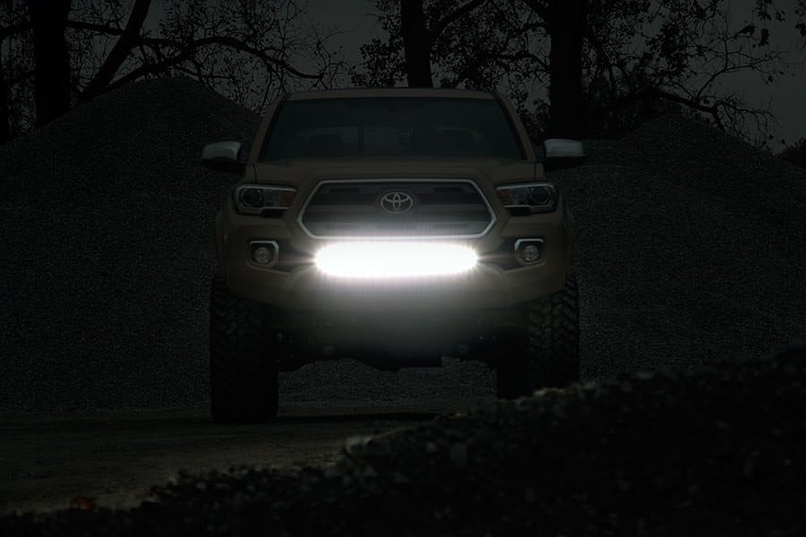 Rough Country Toyota 30 Inch Cree LED Bumper Kit Black Series 16-23 Tacoma
