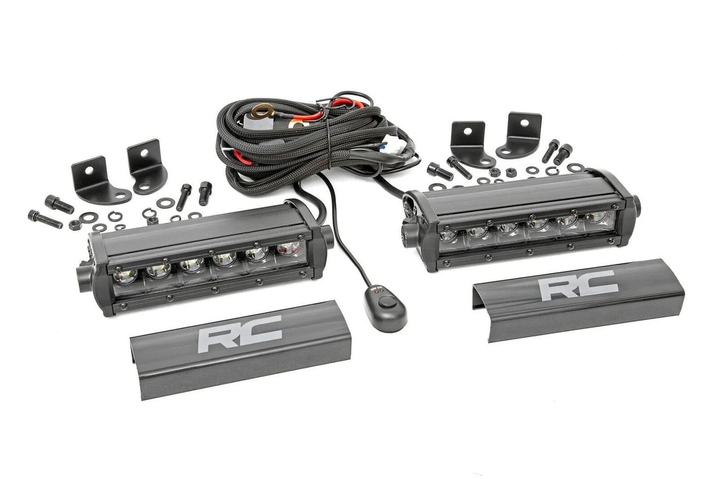 Rough Country 6 Inch CREE LED Light Bars Pair Black Series