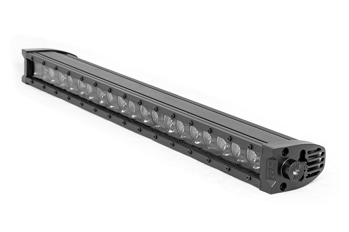 Rough Country 20 Inch CREE LED Light Bar Single Row Black Series w/Cool White DRL