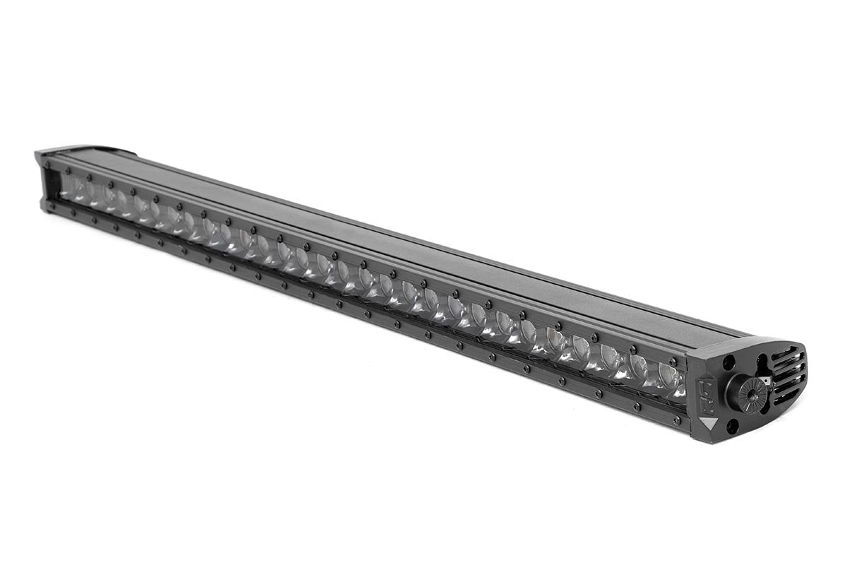 Rough Country 30 Inch CREE LED Light Bar Single Row Black Series w/Cool White DRL