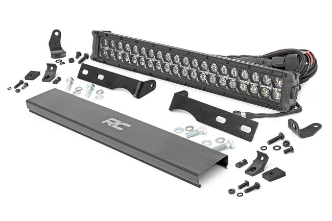 Rough Country Jeep 20.0 Inch LED Bumper Kit Black Series w/ Amber DRL 11-20 Jeep WK2 Grand Cherokee