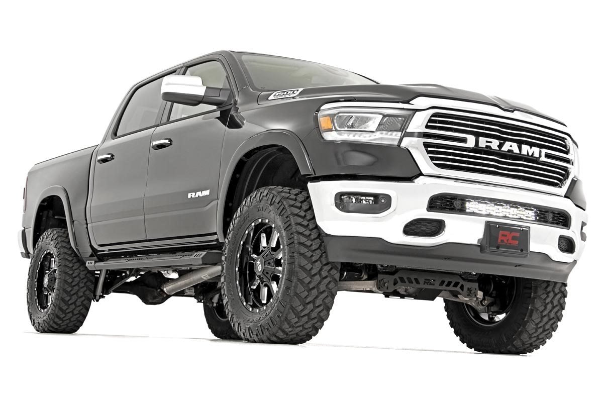 Rough Country Dodge 20 Inch LED Bumper Kit Chrome Series w/Amber DRL 19-23 RAM 1500