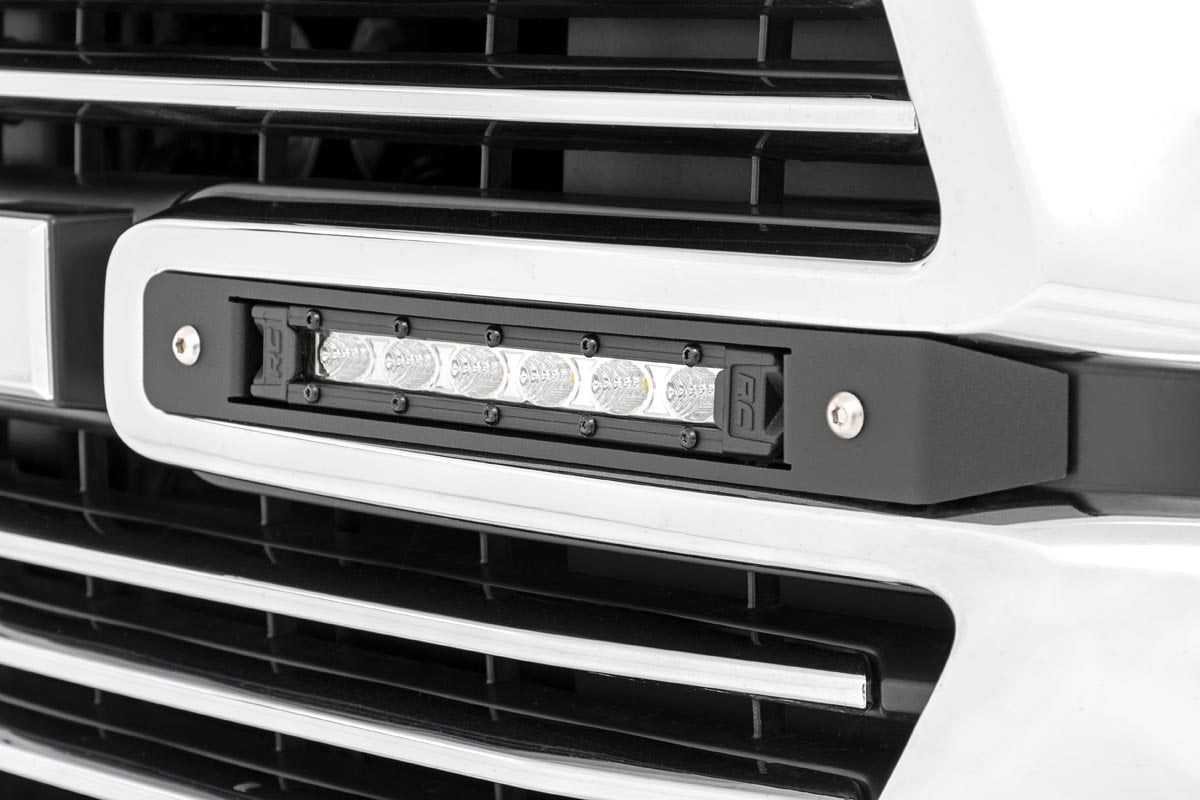 Rough Country Dodge Dual 6 Inch LED Grille Kit Chrome Series 19-20 RAM 1500