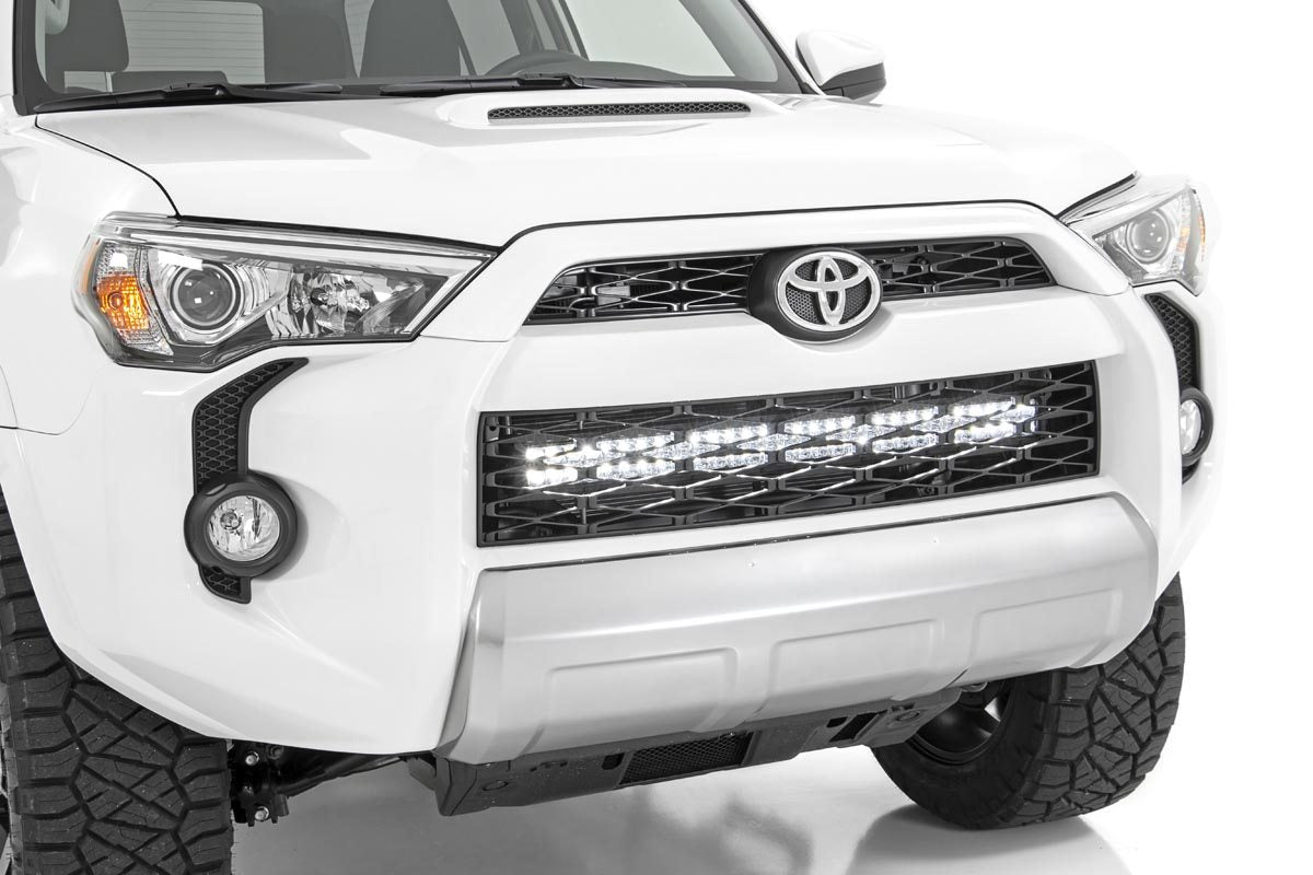 Rough Country Toyota 30 Inch LED Grille Kit Black Series w/Cool White DRL 14-20 4Runner