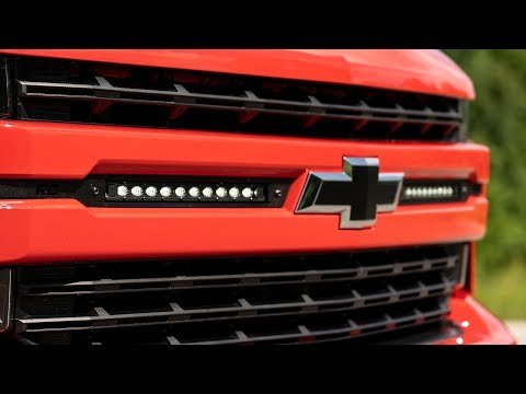 Rough Country Chevy Dual 10 Inch LED Grille Kit Black Series 19-20 Silverado 1500