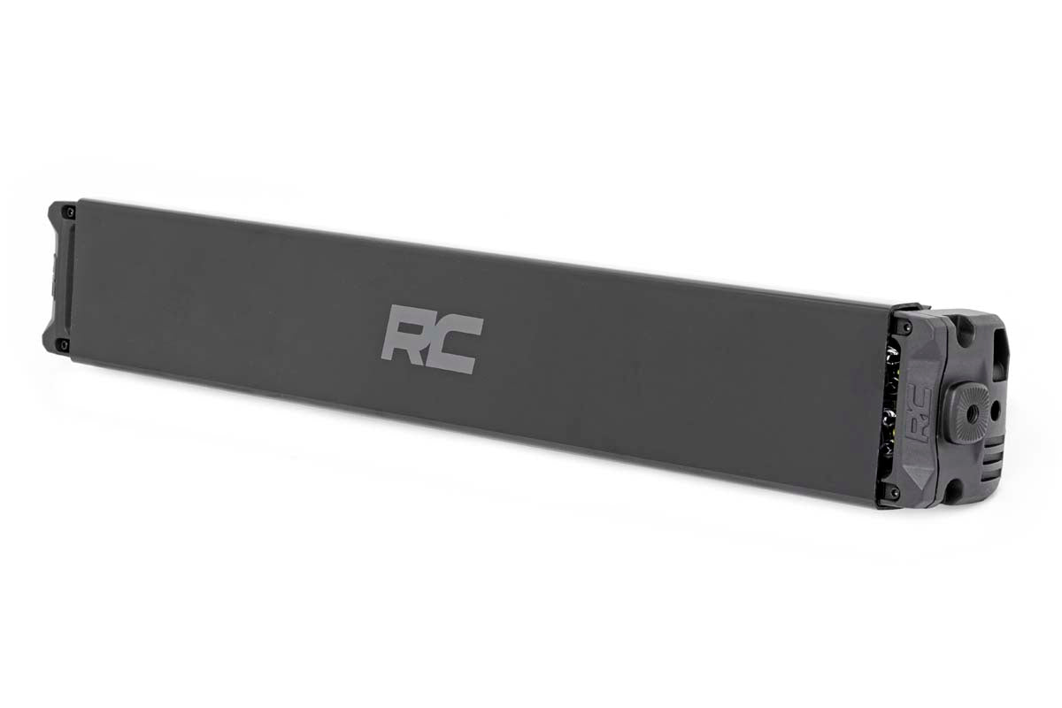 Rough Country Cree LED Light Bar 20 Inch Dual Row Black Series w/Amber DRL