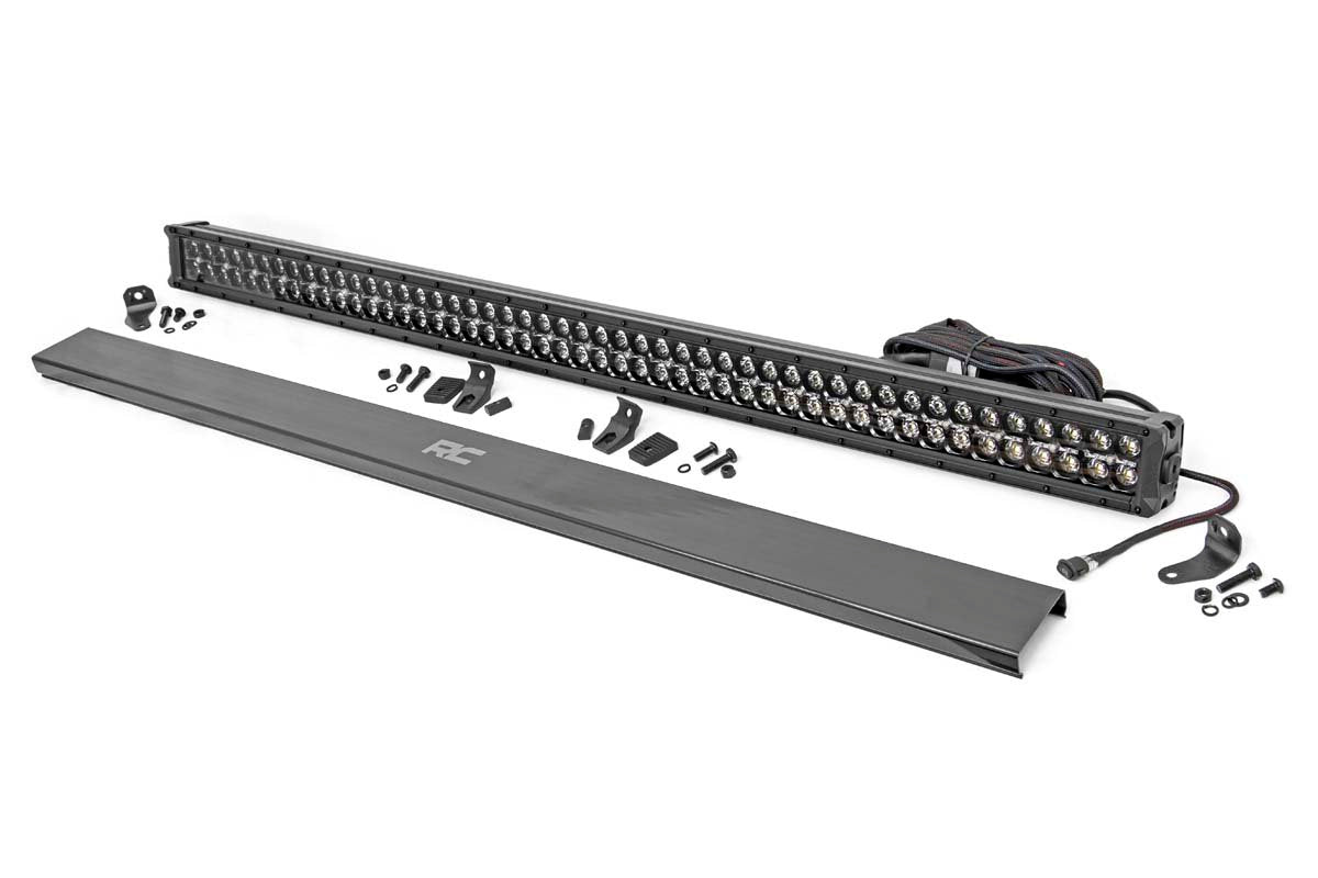 Rough Country 50 Inch CREE LED Light Bar Dual Row Black Series w/White DRL