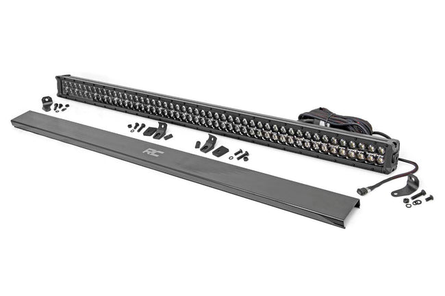 Rough Country 50 Inch CREE LED Light Bar Dual Row Black Series w/Amber DRL