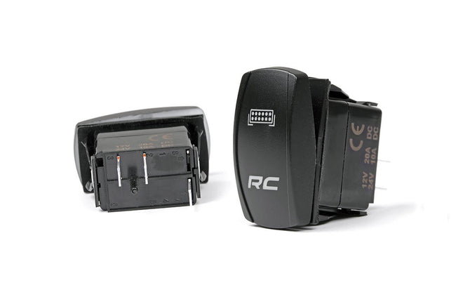 Rough Country LED Backlit Rocker Switch RC Logo Blue