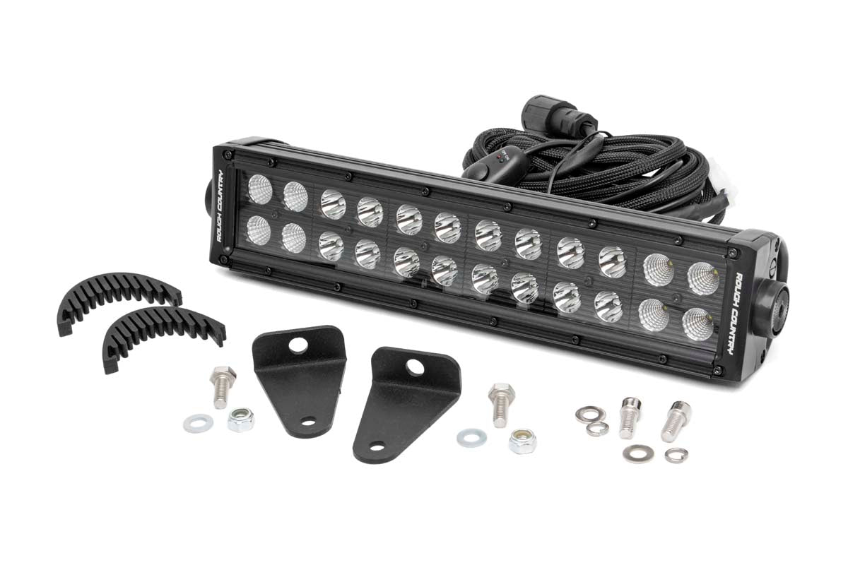 Rough Country Can-Am Defender 12 Inch Dual Row Bumper LED Kit For 16-19 Defender
