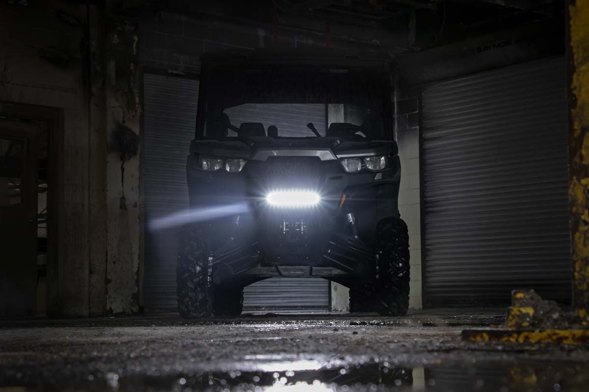 Rough Country Can-Am Defender 12 Inch Single Row Bumper LED Kit For 16-19 Defender