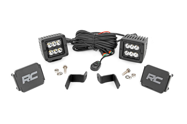 Rough Country Ford 2-inch LED Lower Windshield Spot Pattern Ditch Kit 15-23 Ford F-150