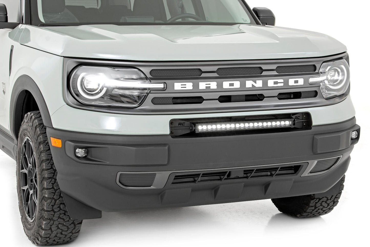 Rough Country Ford 20.0 Inch LED Bumper Kit w/ Black Series White DRL LED 2021 Ford Bronco Sport