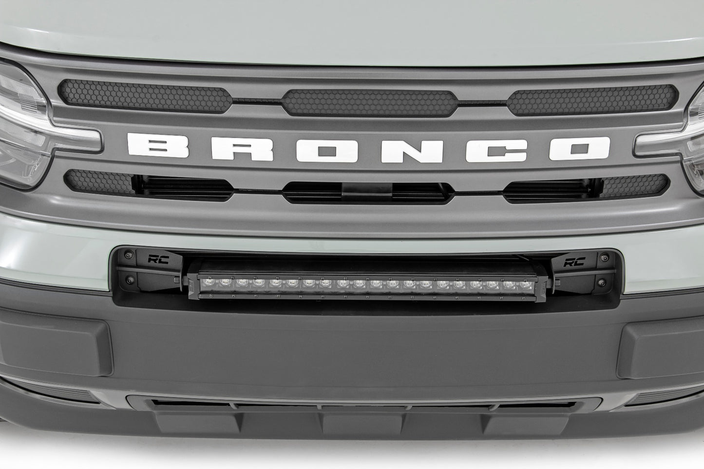 Rough Country Ford 20.0 Inch LED Bumper Kit w/ Black Series White DRL LED 2021 Ford Bronco Sport
