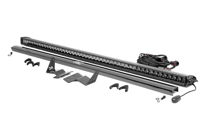 Rough Country LED Light Upper Windshield 50 Inch Black Single Row 21-22 Ford Bronco