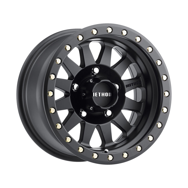 Method MR304 Double Standard 17x8.5 0mm Offset 5x150 116.5mm CB Matte Black Wheel