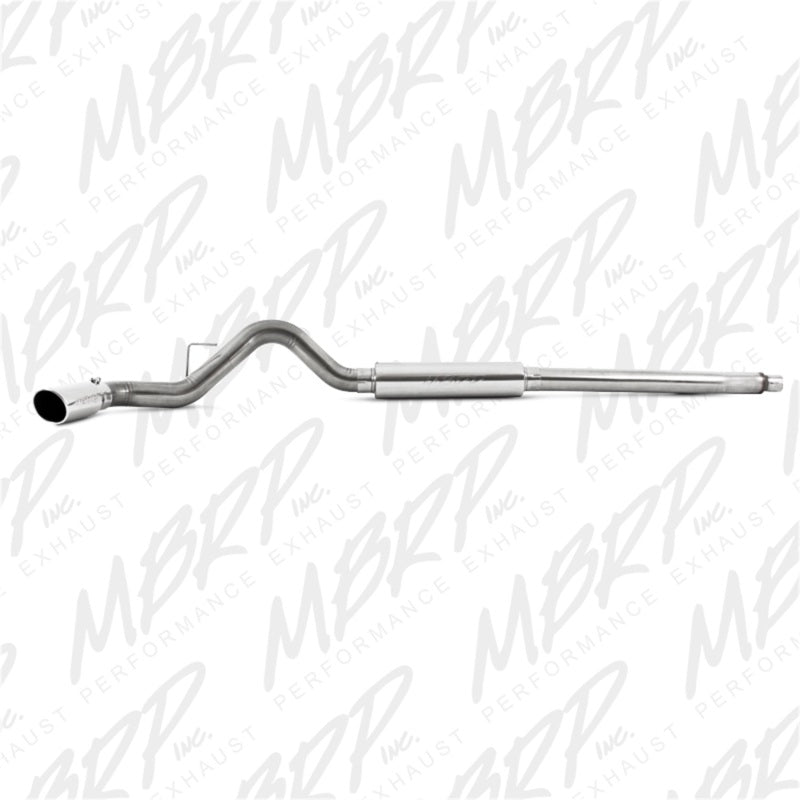 MBRP 11-16 Ford F-250/350/450 6.2L V8 Gas 4" Cat Back Single Side T409 Stainless Exhaust System