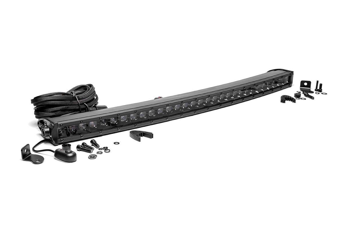Rough Country 30 Inch Curved CREE LED Light Bar Single Row Black Series