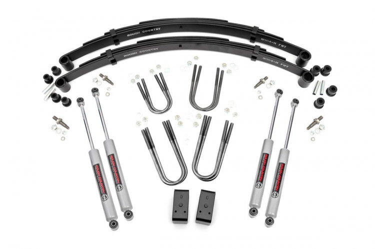 Rough Country 3 Inch Jeep Suspension Lift Kit 84-90 Grand Wagoneer 74-88 Jeep J10/J20 Pickup 74-83 Cherokee SJ/Wagoneer