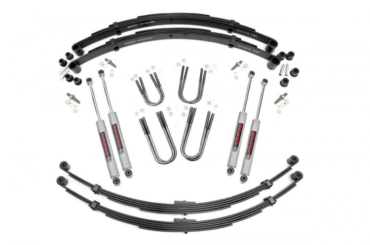 Rough Country 3 Inch Jeep Suspension Lift System 84-90 Grand Wagoneer 76-88 J10/J20 76-83 Cherokee SJ 76-83 Wagoneer