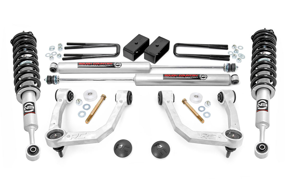 Rough Country 3.5 Inch Lift Kit UCA N3 Struts 05-21 Toyota Tacoma 2WD/4WD
