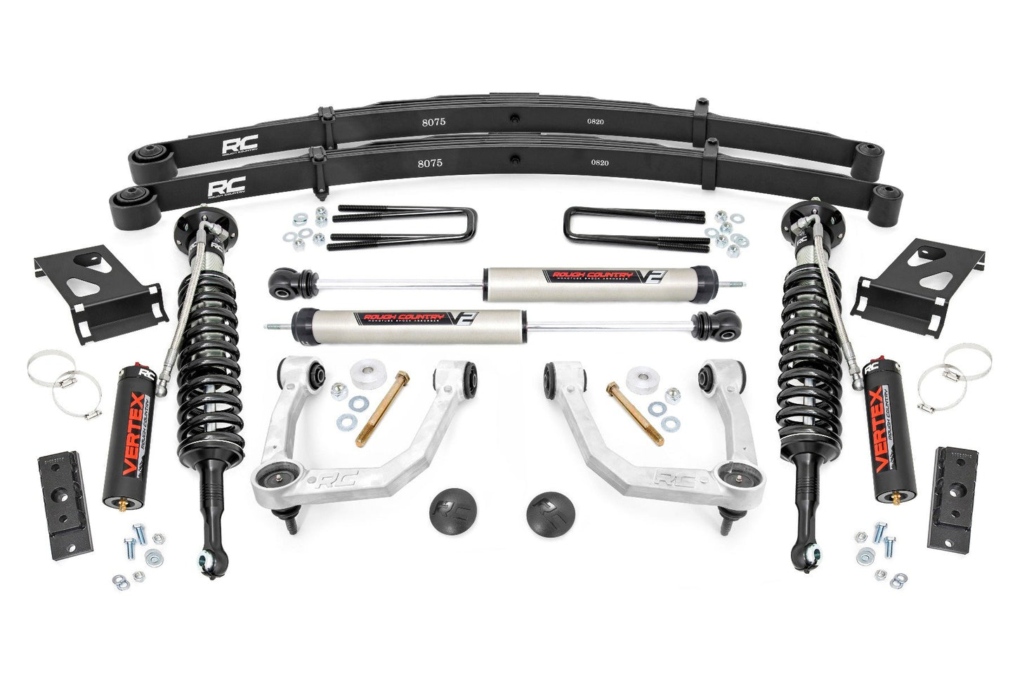 Rough Country 3.5 Inch Toyota Vertex and V2 Bolt-On Lift w/Rear Leaf Springs 05-21 Toyota Tacoma