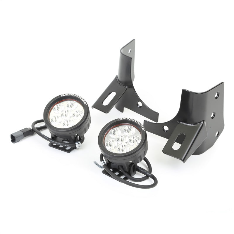 Rugged Ridge 97-06 Jeep Wrangler Round Windshield LED Kit w/ Brackets