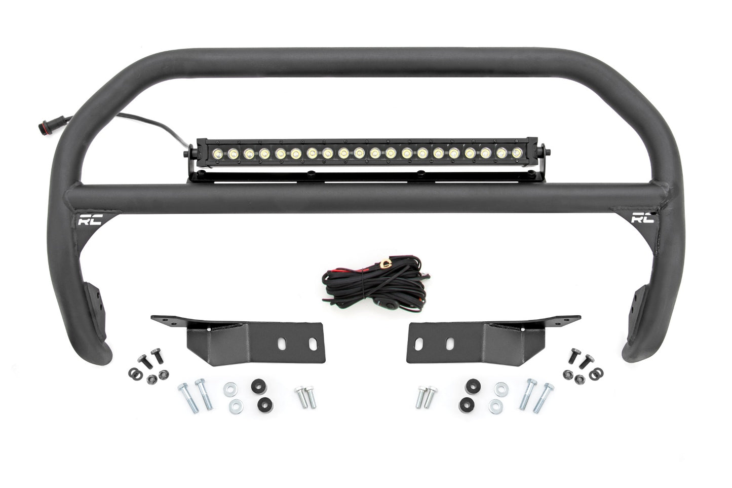 Rough Country Nudge Bar 20 Inch Black Series Single Row LED 07-21 Toyota Tundra